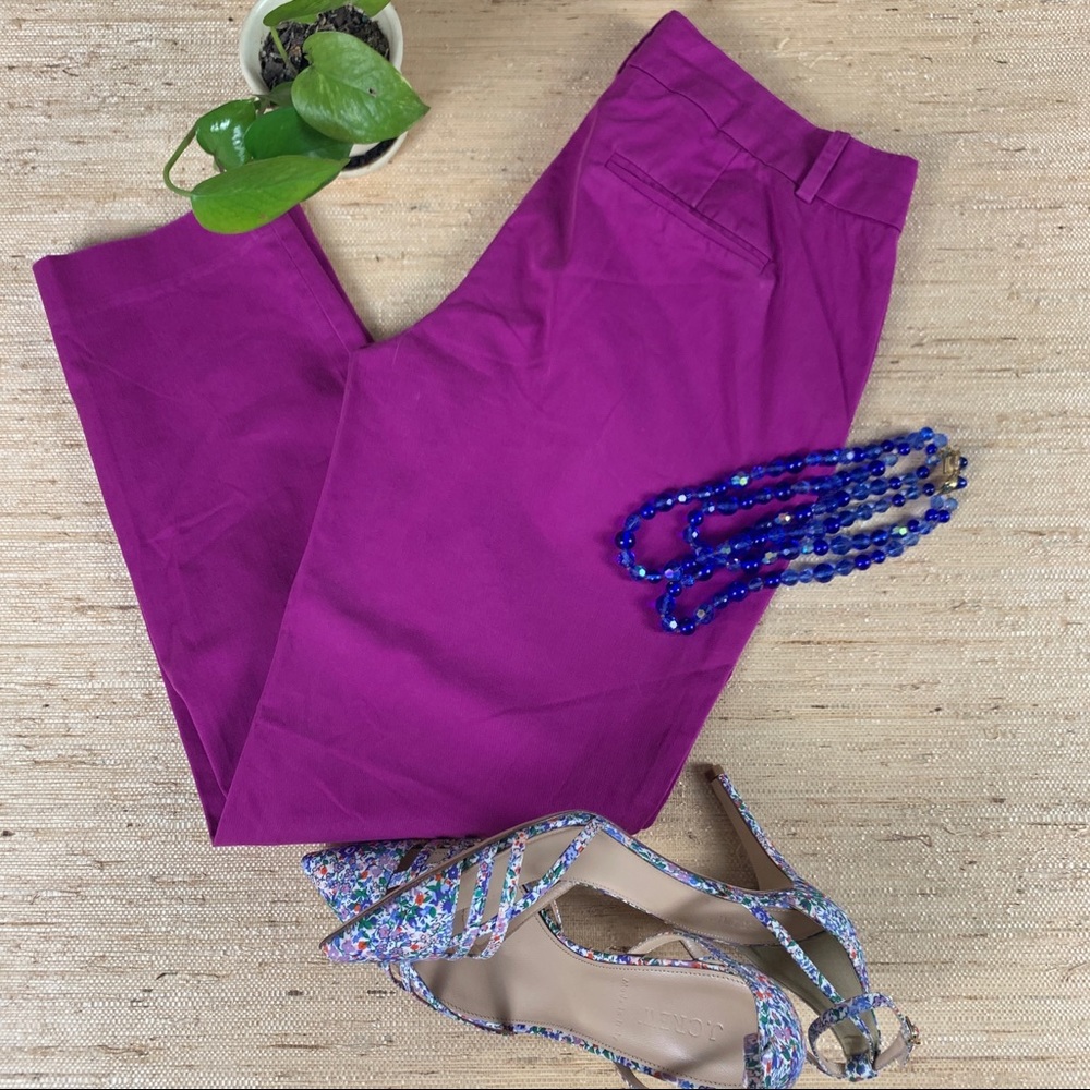 J.Crew Cotton Cafe Capri Trousers Sz 2